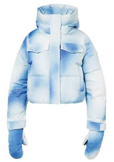 detail Dámská bunda Goldbergh Ciel Bleu Ski Jacket Denim Print