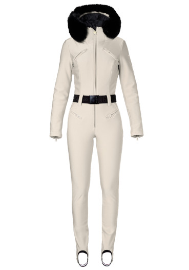 detail Dámská kombinéza Goldbergh Glisser Faux Border Ski Suit Champagne