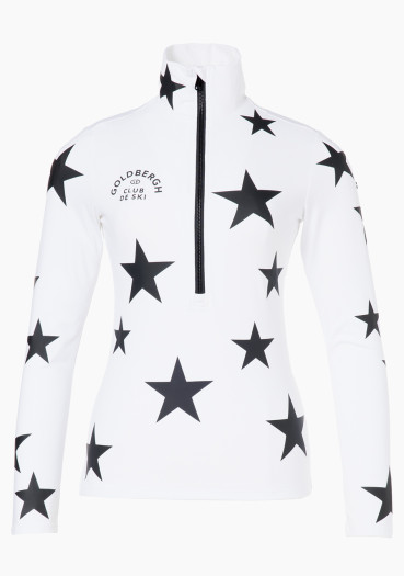 detail Dámský rolák Goldbergh Galactique Ski Pully White/Black