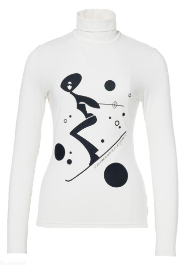 detail Dámské triko Goldbergh Fatale Long Sleeve Tee Cream