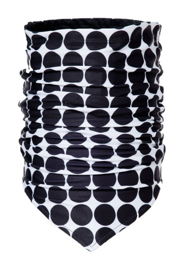 detail Dámský nákrčník Goldbergh Nostalgia Neckwarmer Black Retro Dot