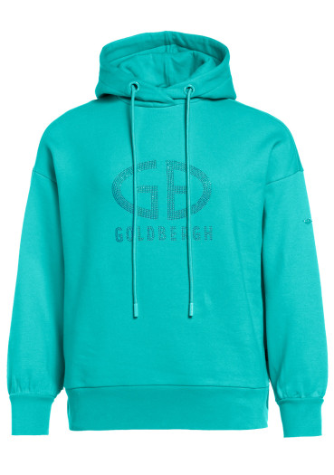 detail Dámská mikina Goldbergh Sparkling Hooded Sweater Ice Green