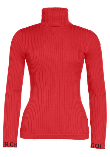 detail Dámský svetr Goldbergh Mira Long Sleeve Knit Sweater Flame