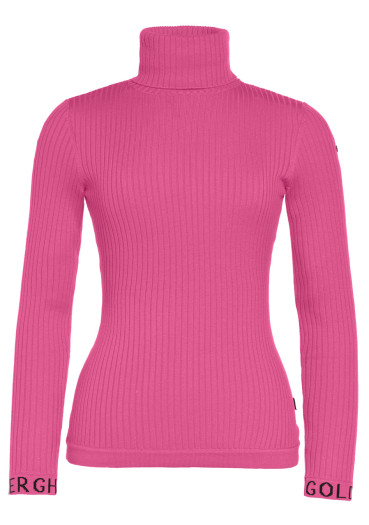 detail Dámský svetr Goldbergh Mira Long Sleeve Knit Sweater Passion Pink