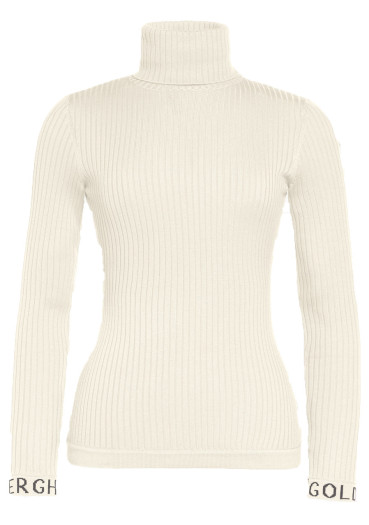 detail Dámský svetr Goldbergh Mira Long Sleeve Knit Sweater Champagne