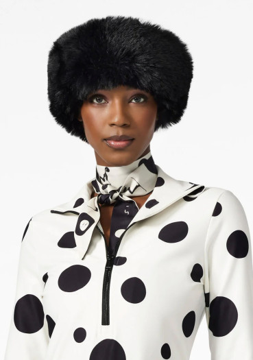 detail Dámská čelenka Goldbergh Froid Fluffy Headband Black