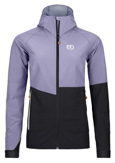 detail Dámská bunda Ortovox Punta Berrino Hooded Jacket W Lush Lavender