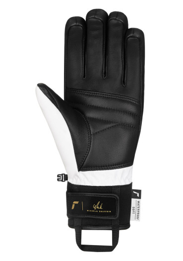detail Dámské rukavice Reusch Mikaela Shiffrin R-TEX® XT 7701 Black/White