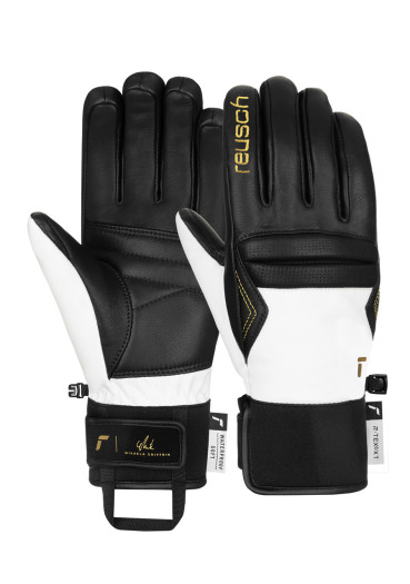 detail Dámské rukavice Reusch Mikaela Shiffrin R-TEX® XT 7701 Black/White