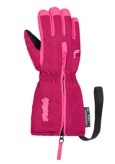 detail Dětské rukavice Reusch Tom 3329 fuchs purp/knockout pink