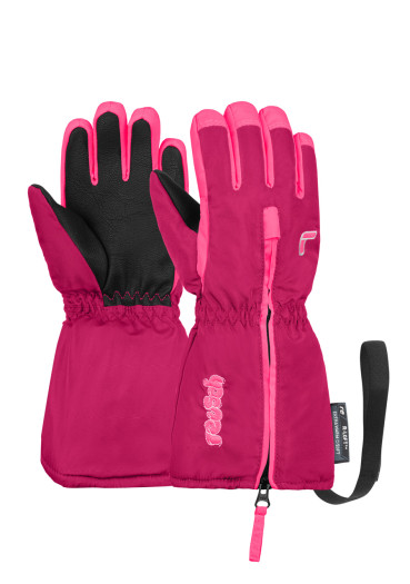 detail Dětské rukavice Reusch Tom 3329 fuchs purp/knockout pink
