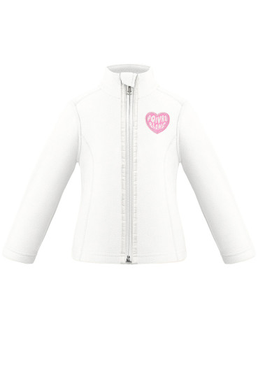 detail Dětská mikina Poivre Blanc W24-1500-Bbgl Micro Fleece Jacket White