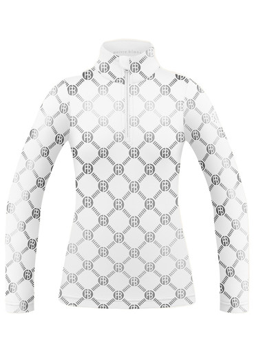 detail Dámský rolák Poivre Blanc W24-1940-Wo Base Layer Shirt Monogram White
