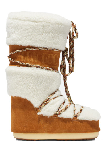 detail Dámské boty Moon Boot Icon Shearling-MA03 Whisky/Off White