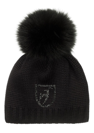 detail Dámská čepice Toni Sailer Beanie Fur W Hat Black