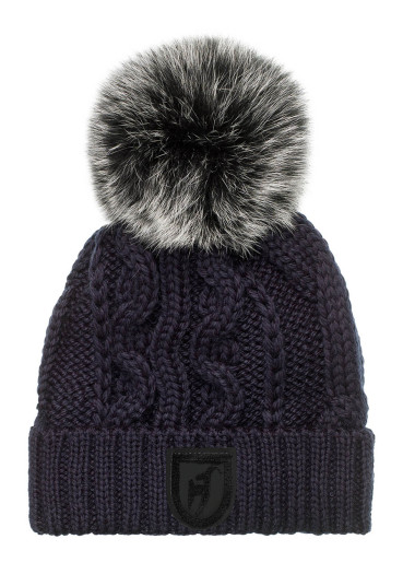 detail Dámská čepice Toni Sailer Casandra Fur W Hat Midnight