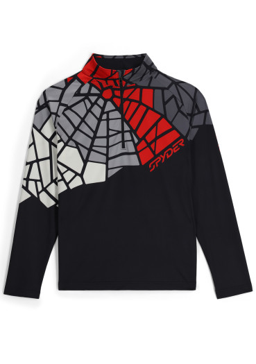 detail Pánský rolák Spyder Men Legacy 1/2 Zip-Sweaters-Black