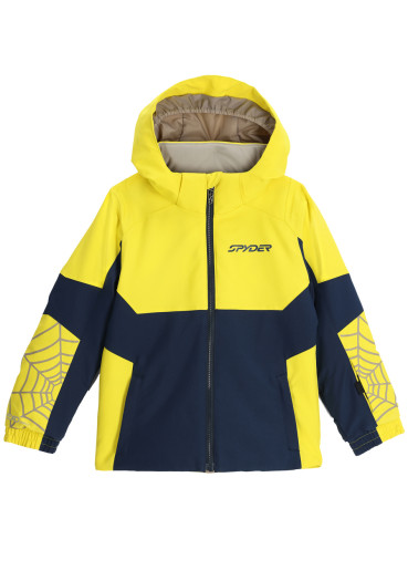 detail Dětská bunda Spyder Boy Mini Challenger Jacket - Acid Yellow/True Navy