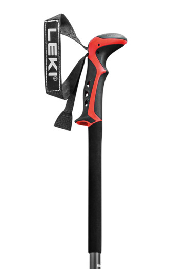 detail Skialpinistické hole Skialpové hole Leki Haute Route 3 dark anthracite-dark red-black 110-150 cm