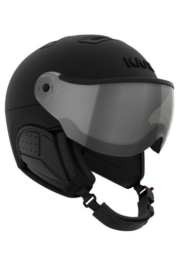 detail Sjezdová helma, Kask SHE00061-Photomr-210 Black Shadow Visor