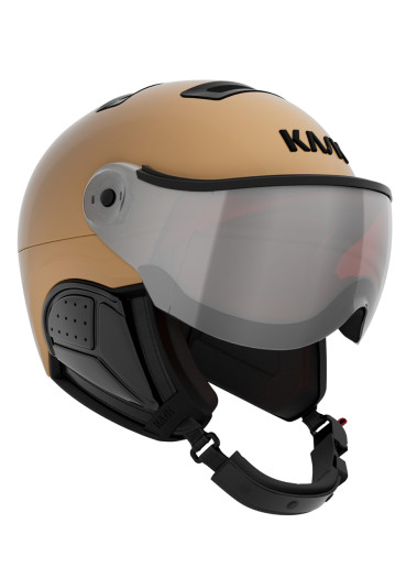 detail Sjezdová helma, Kask SHE00073-Visor-Vibes-244 Gold Treasure Visor