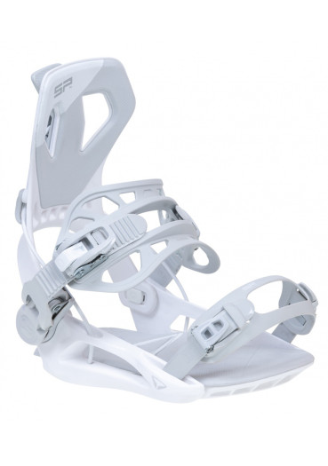 detail vázání na snowboard SP Private white/grey