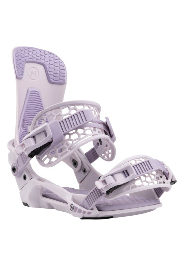 detail vázání na snowboard Nidecker Kaon lavender