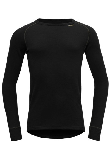 detail Pánské triko Devold Expedition Merino 235 Shirt Man Black