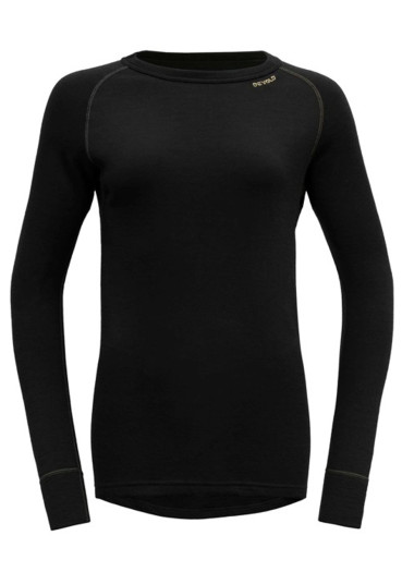 detail Dámské triko Devold Expedition Merino 235 Shirt W Black