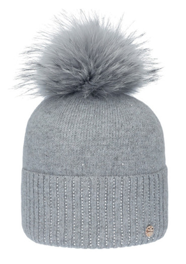 detail Granadilla Danton Fur, Beanie 004 Pearl Grey