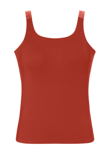 detail Dámské tílko Goldbergh Virginie Tank With Bra Bronze Brown