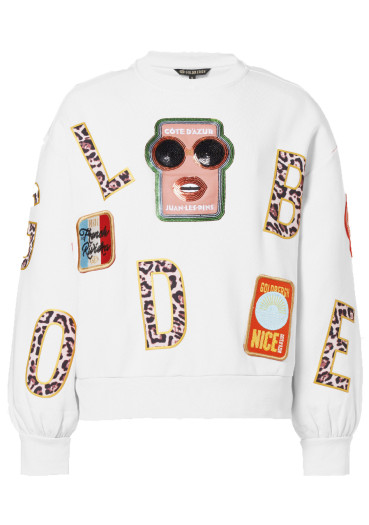 detail Dámská mikina Goldbergh Piscine Sweater White
