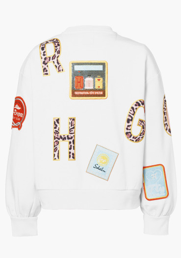 detail Dámská mikina Goldbergh Piscine Sweater White