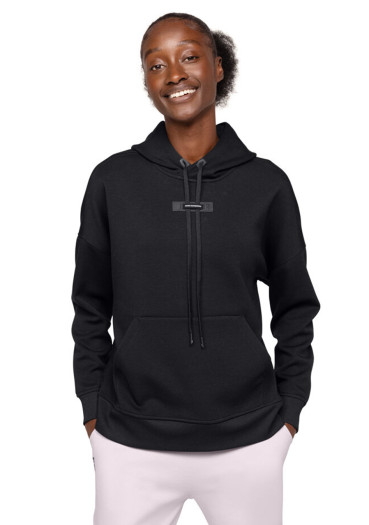detail On Running Hoodie W Black