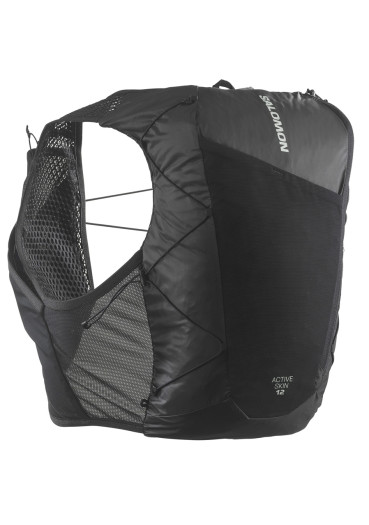 detail Běžecká vesta Salomon Act Skin 12 No Flasks Black/Metal