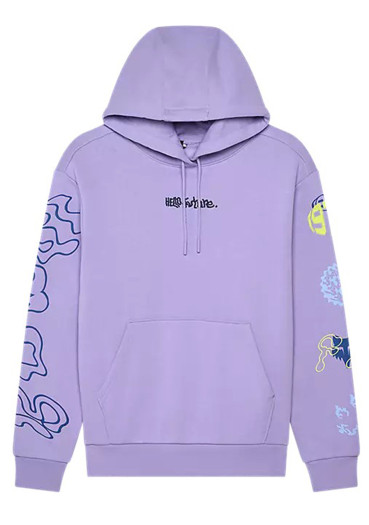 detail Dámská mikina Fox W Hello Future Fleece Po Lilac