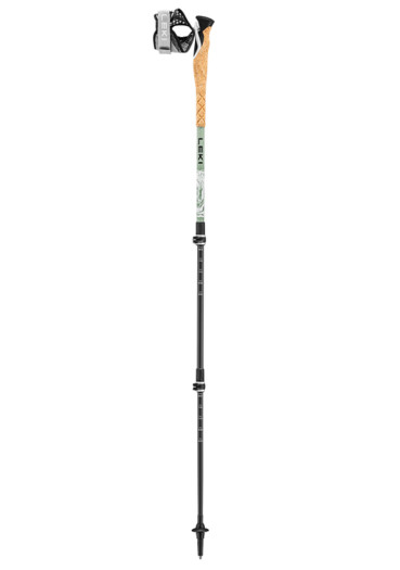 detail Trekkingové hole Leki Cross Trail Carbon, white-envy-black, 100-135 cm