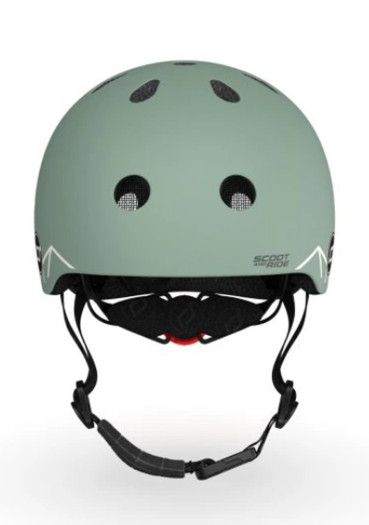 detail Dětská helma Scootandride Helma graphic XXS green lines