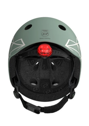 detail Dětská helma Scootandride Helma graphic XXS green lines