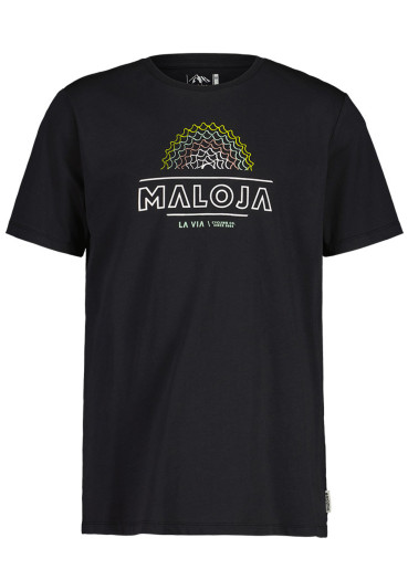 detail Maloja Tričko KaarlM. – deep black