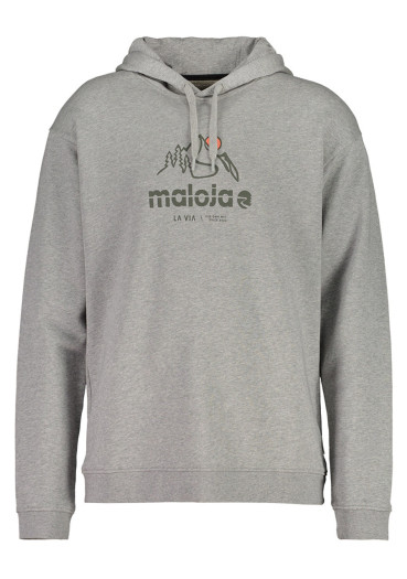 detail Pánská mikina Maloja DroM. – Grey Melange