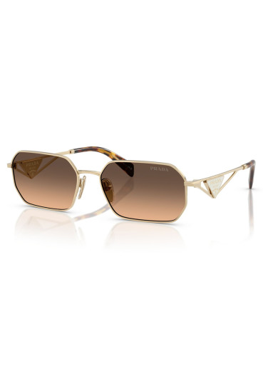 detail Sluněční brýle Prada PR A51S ZVN50C58 Pale Gold-Brown Gradient Grey