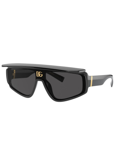 detail Sluneční brýle Dolce & Gabbana 0DG6177 501/8746 Black-Dark Grey