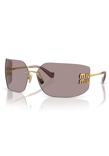 detail Sluneční brýle Miu Miu 0MU 54YS 5AK06I80 Gold-Light Purple Brown