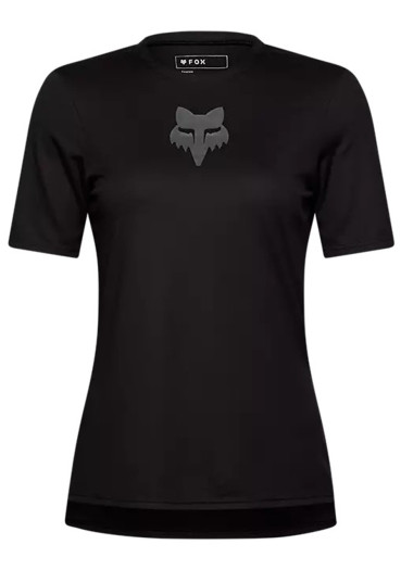 detail Dámský cyklistický dres Fox W Ranger Ss Jersey Fox Head Black