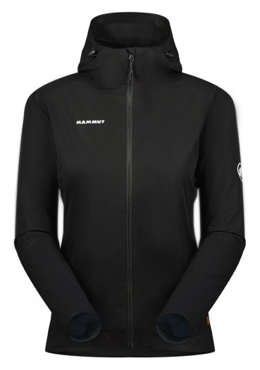detail Mammut Granite SO W Hood. Jkt Black