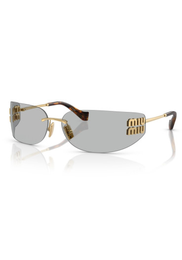 detail Miu Miu MU A51S 5AK50K75 Gold-Light Grey