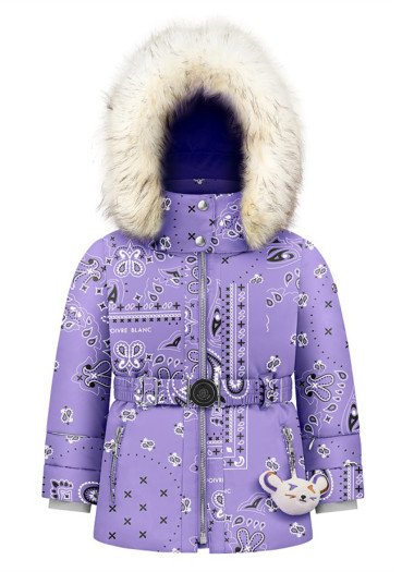 detail Dětská bunda Poivre Blanc June-Bbgl/P Synth. Down Ski Paisley Purple