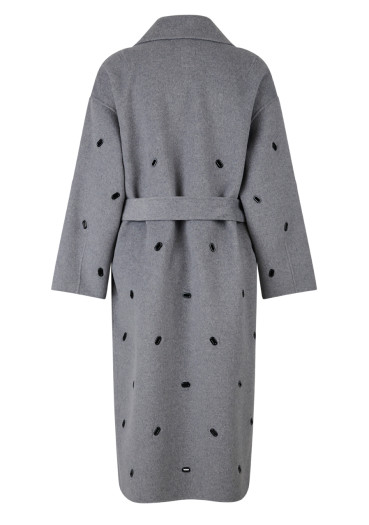 detail Dámský kabát Sportalm Airy 100216 Grey Melange Dark (58)