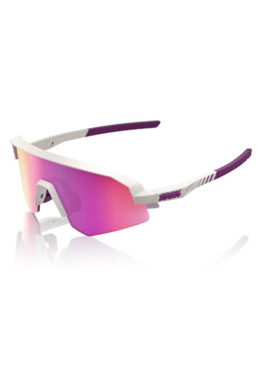 detail 100% SLENDALE SL - Matte Chalk - Purple Multilayer Mirror Lens